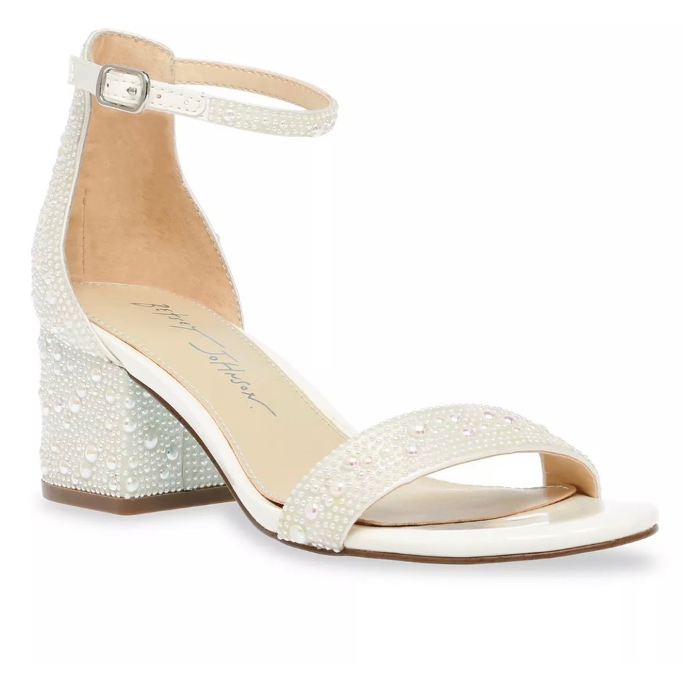 Betsey Johnson Women's Mari Block Heel Evening Sandal. Brand new, never worn